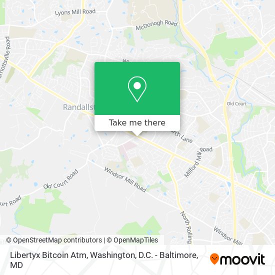 Mapa de Libertyx Bitcoin Atm