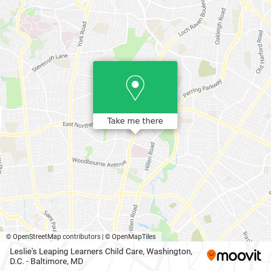 Mapa de Leslie's Leaping Learners Child Care