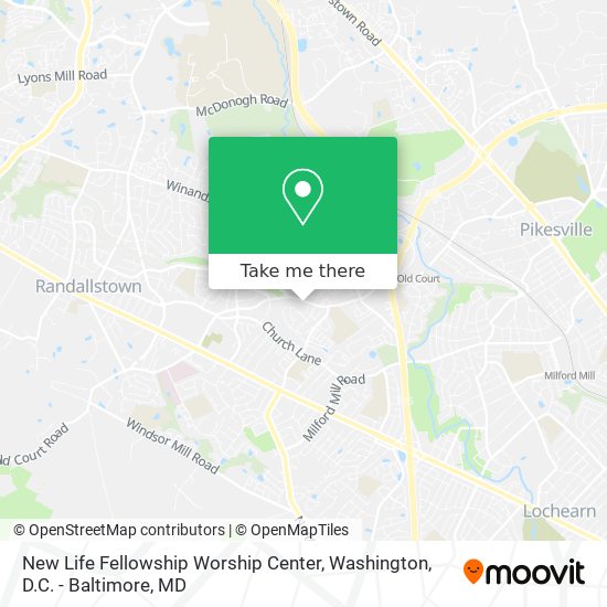 New Life Fellowship Worship Center map
