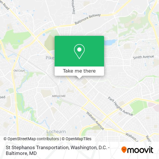 St Stephanos Transportation map