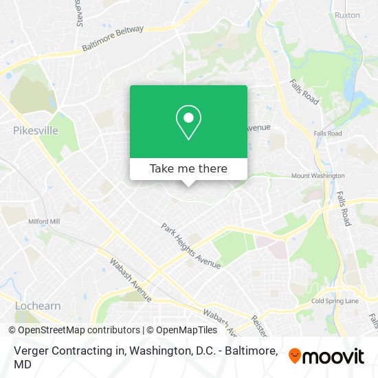 Verger Contracting in map