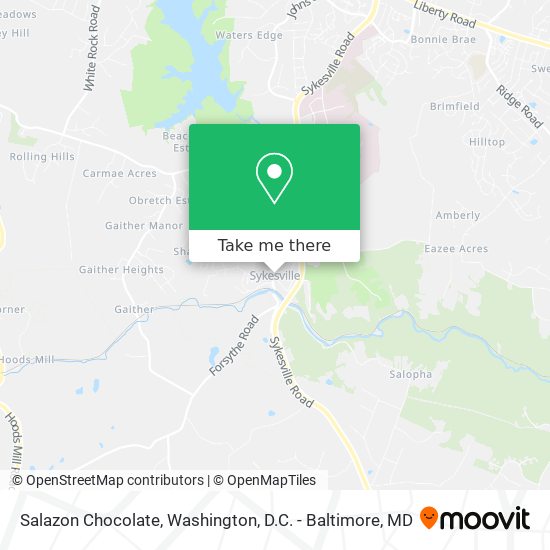 Salazon Chocolate map