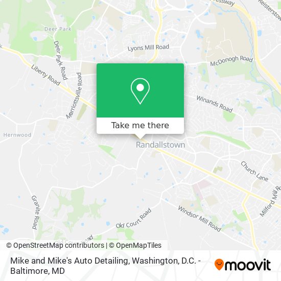 Mike and Mike's Auto Detailing map