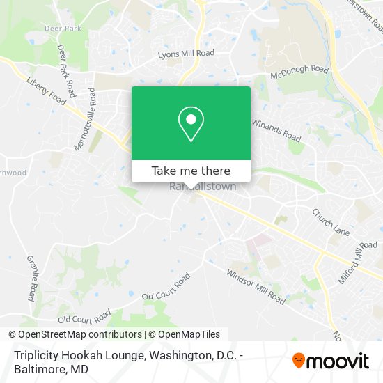 Mapa de Triplicity Hookah Lounge