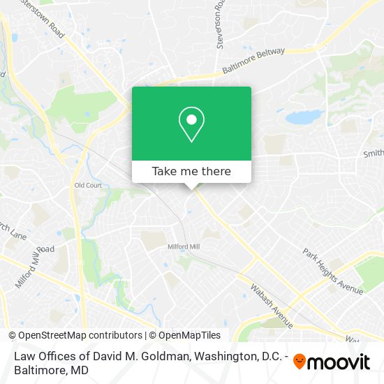 Mapa de Law Offices of David M. Goldman