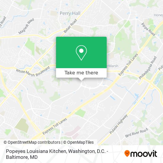 Mapa de Popeyes Louisiana Kitchen