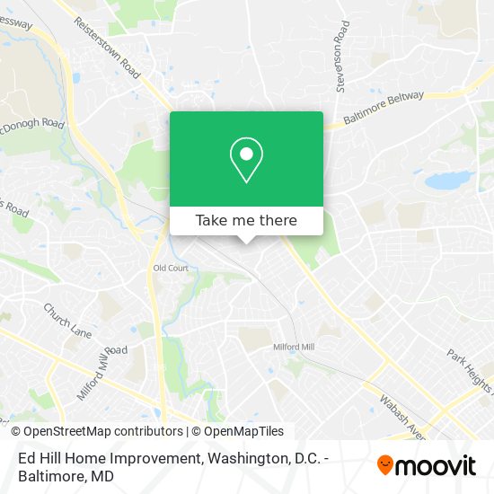 Ed Hill Home Improvement map