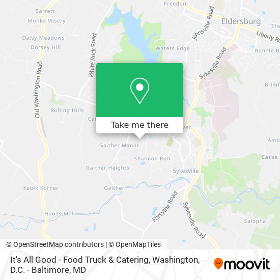 Mapa de It's All Good - Food Truck & Catering