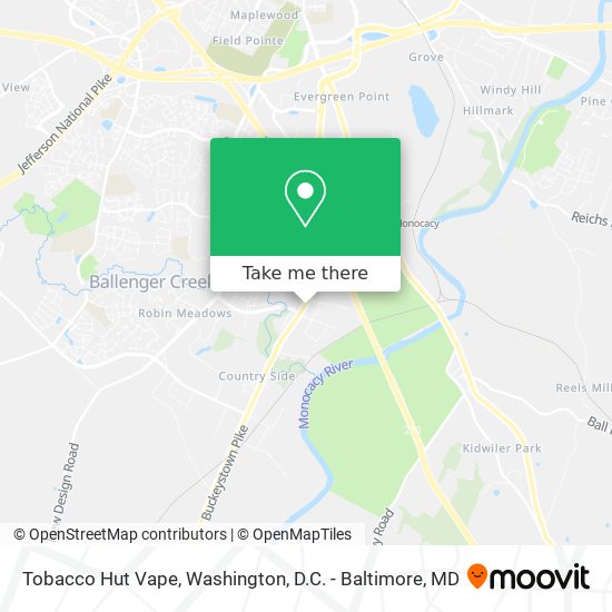 Tobacco Hut Vape map