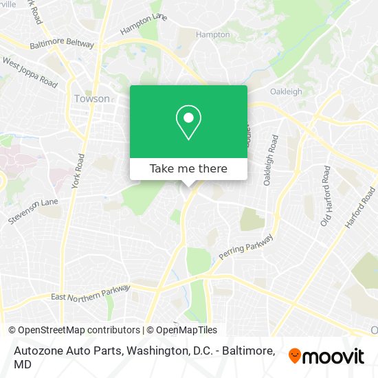 Autozone Auto Parts map