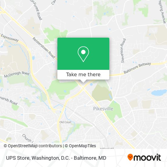 UPS Store map