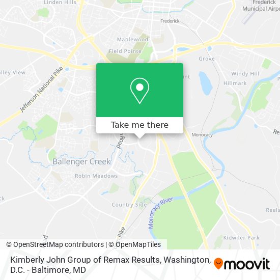 Kimberly John Group of Remax Results map