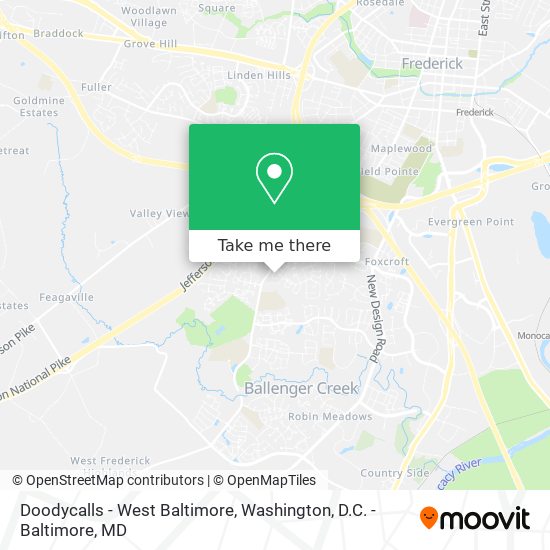 Mapa de Doodycalls - West Baltimore