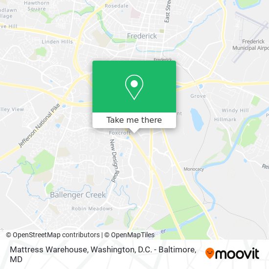 Mattress Warehouse map