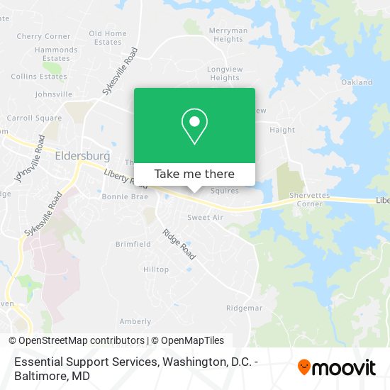 Essential Support Services map