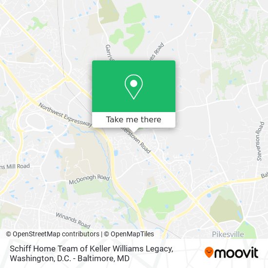 Schiff Home Team of Keller Williams Legacy map