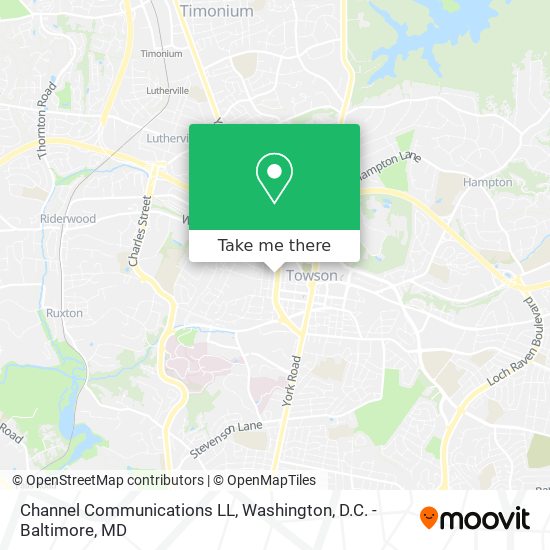 Mapa de Channel Communications LL