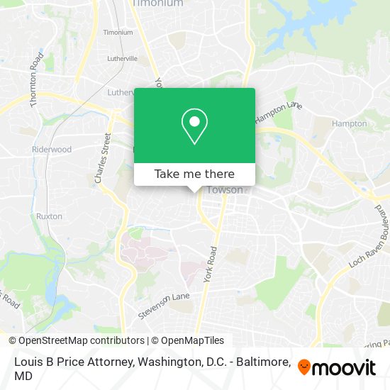 Louis B Price Attorney map
