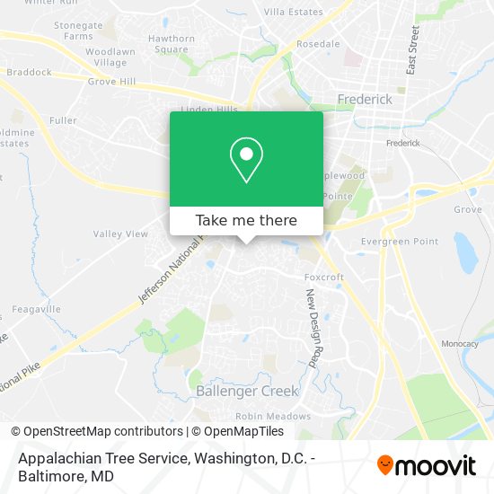 Appalachian Tree Service map