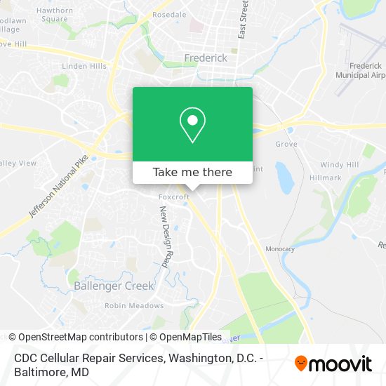 Mapa de CDC Cellular Repair Services