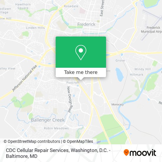 CDC Cellular Repair Services map