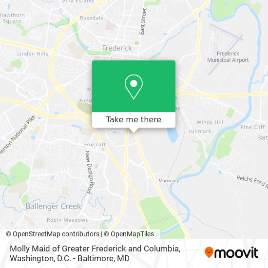 Molly Maid of Greater Frederick and Columbia map