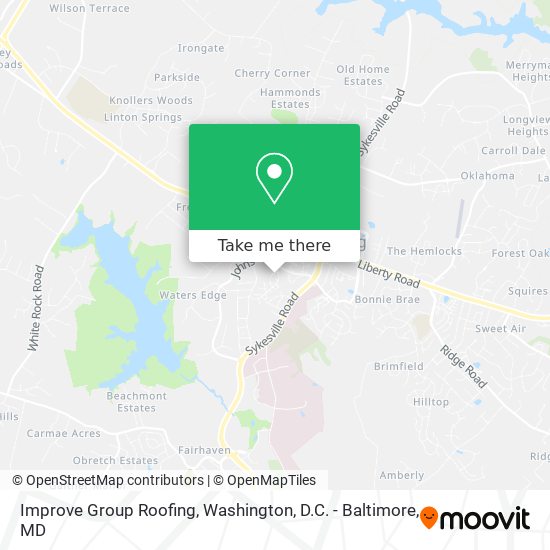 Improve Group Roofing map