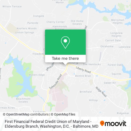 First Financial Federal Credit Union of Maryland - Eldersburg Branch map