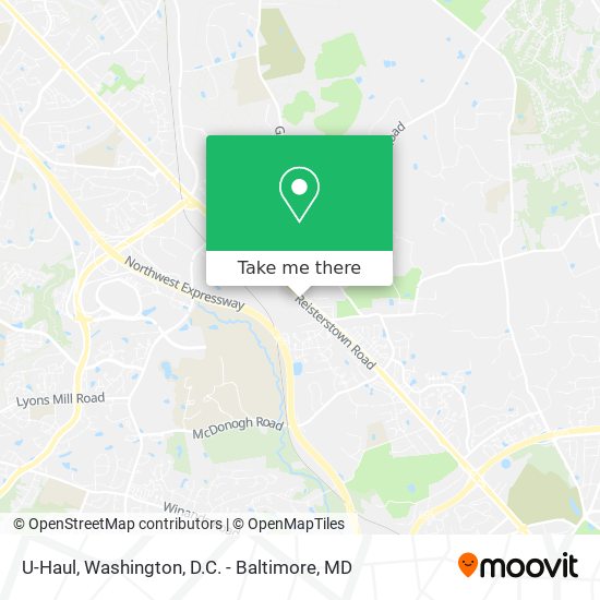 U-Haul map