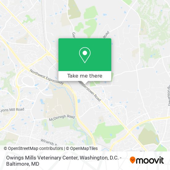 Owings Mills Veterinary Center map