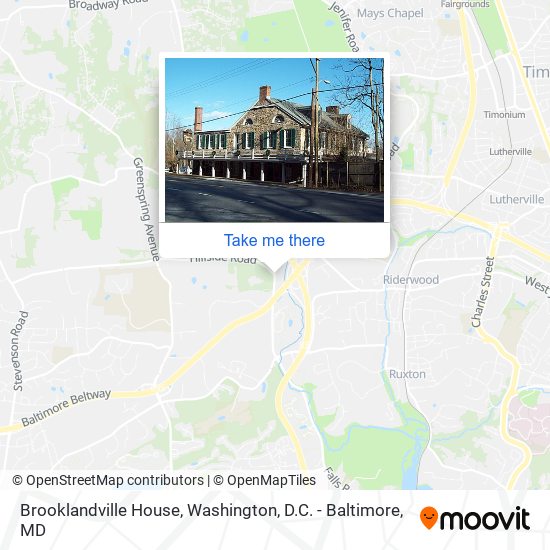 Brooklandville House map