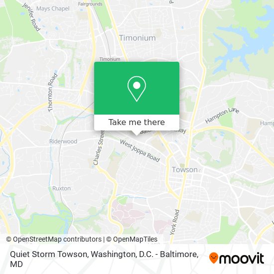 Quiet Storm Towson map