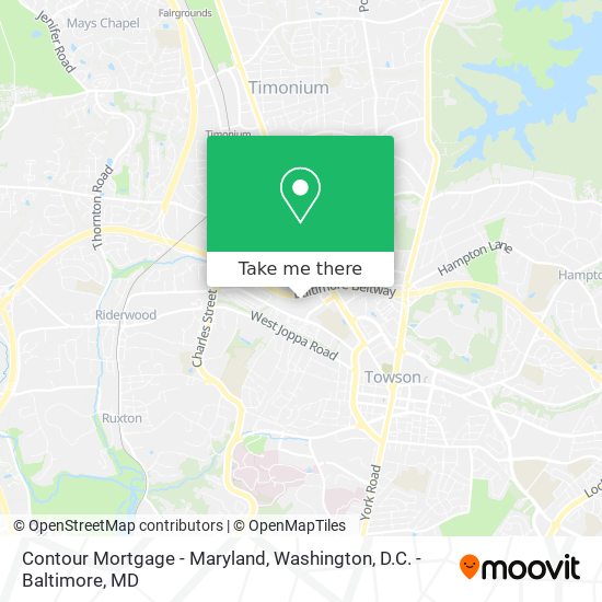 Mapa de Contour Mortgage - Maryland