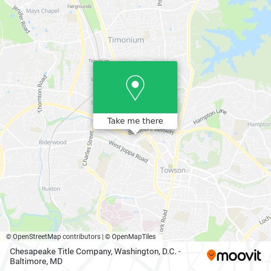 Chesapeake Title Company map