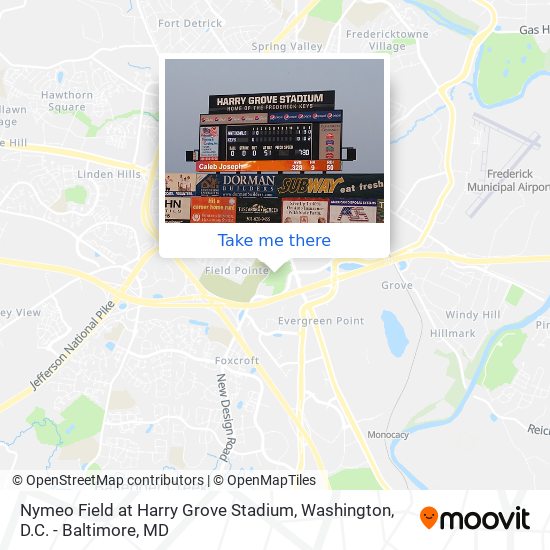 Mapa de Nymeo Field at Harry Grove Stadium