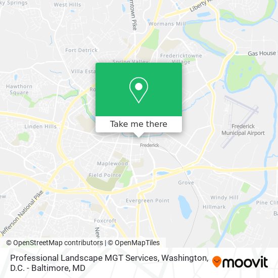 Professional Landscape MGT Services map