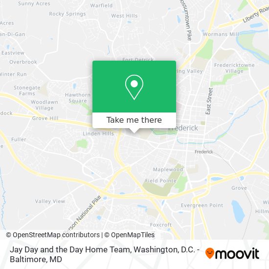 Jay Day and the Day Home Team map