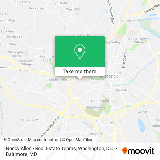 Nancy Allen - Real Estate Teams map