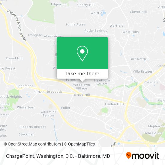 Mapa de ChargePoint