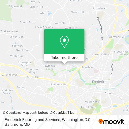 Mapa de Frederick Flooring and Services