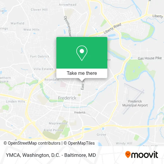 YMCA map