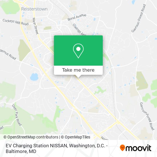 EV Charging Station NISSAN map