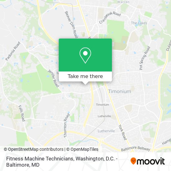 Fitness Machine Technicians map