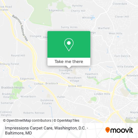 Impressions Carpet Care map