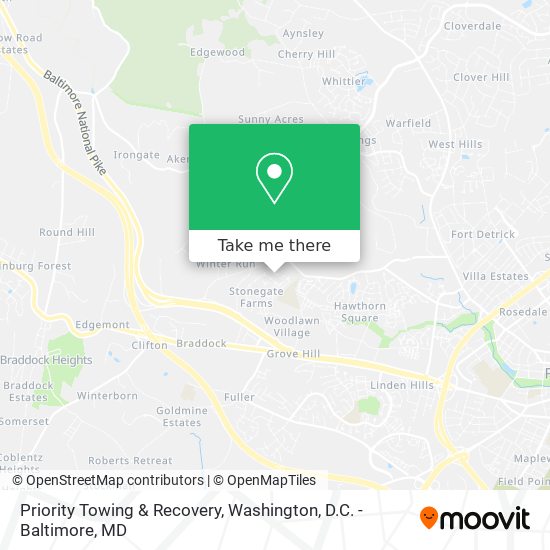 Mapa de Priority Towing & Recovery