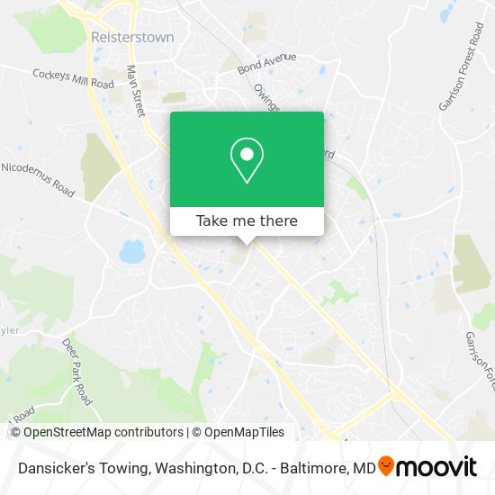 Dansicker's Towing map