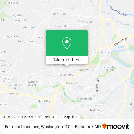 Mapa de Farmers Insurance