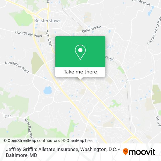 Mapa de Jeffrey Griffin: Allstate Insurance