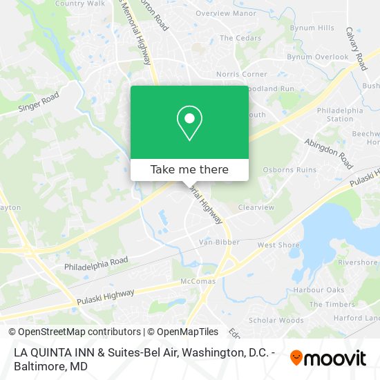 Mapa de LA QUINTA INN & Suites-Bel Air