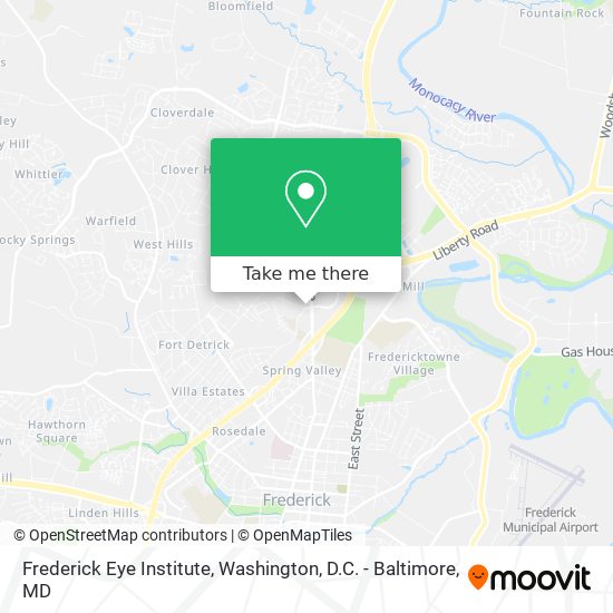 Mapa de Frederick Eye Institute